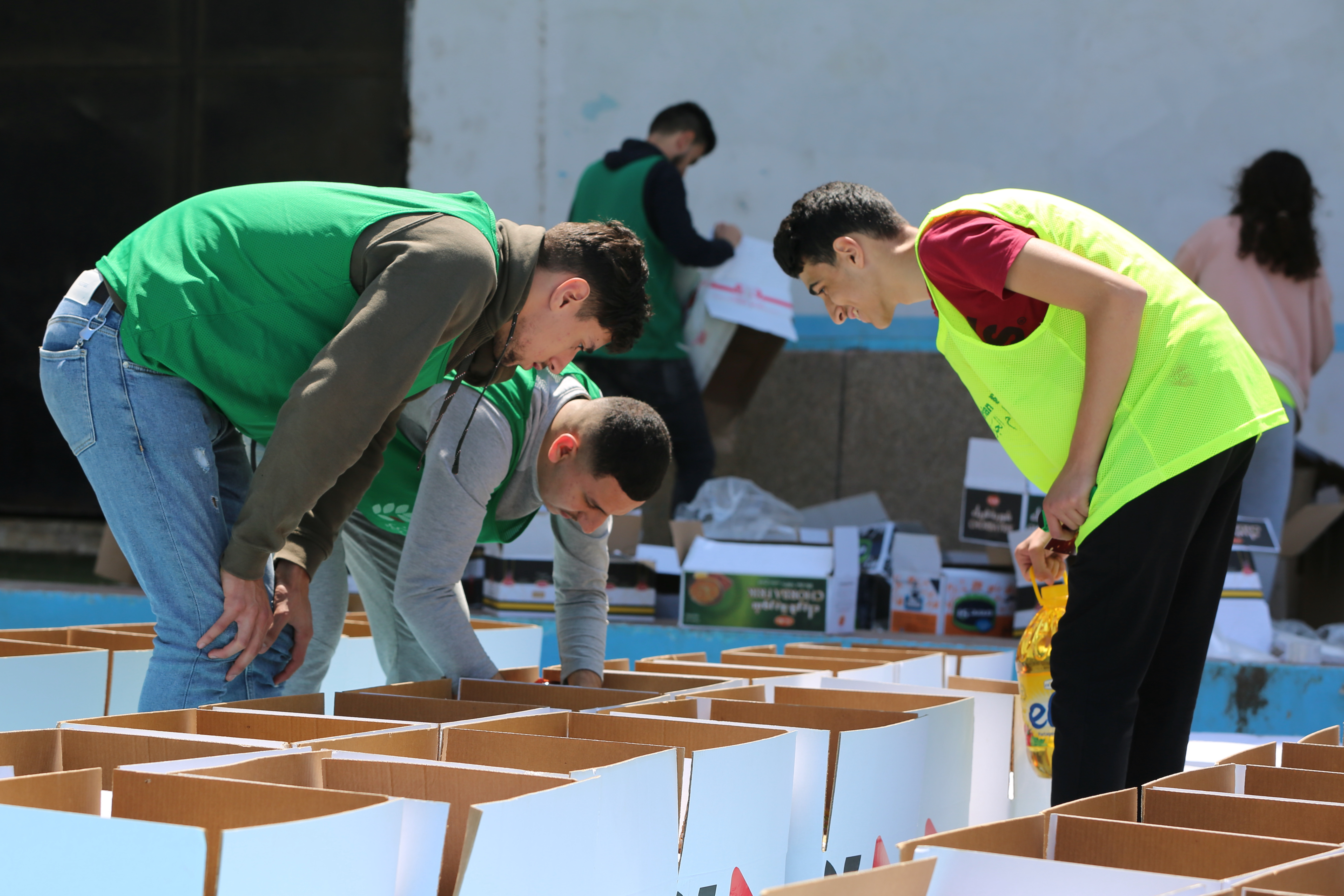 Préparation des box alimentaires